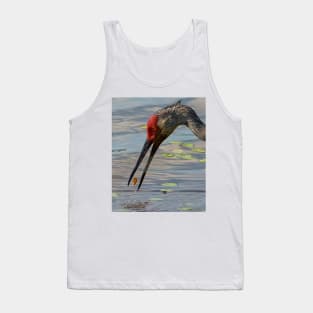 Feeding Sandhill Crane Tank Top